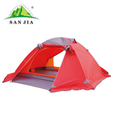Certifeid SANJIA outdoor camping products high grade double layer double tent aluminum poles tent