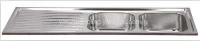 Stainless Steel Double-Basin Sink Band Plate 610