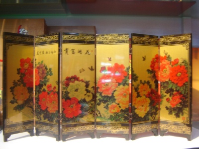 Antique lacquerware small screen home decoration Chinese style