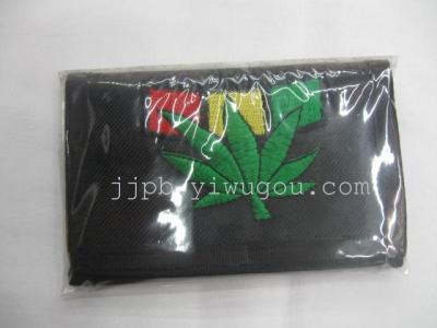 Flag wallet 600D black waterproof material production.