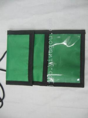 Active buckle strap document bag Green-quality Oxford cloth production.