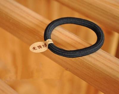 Korea Korean jewelry yarn seamless high-elastic band ponytail hair bands Ribbon black color