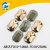 Silver - plated long - square polygonal double - hole silver antique copper - plastic nail beads.