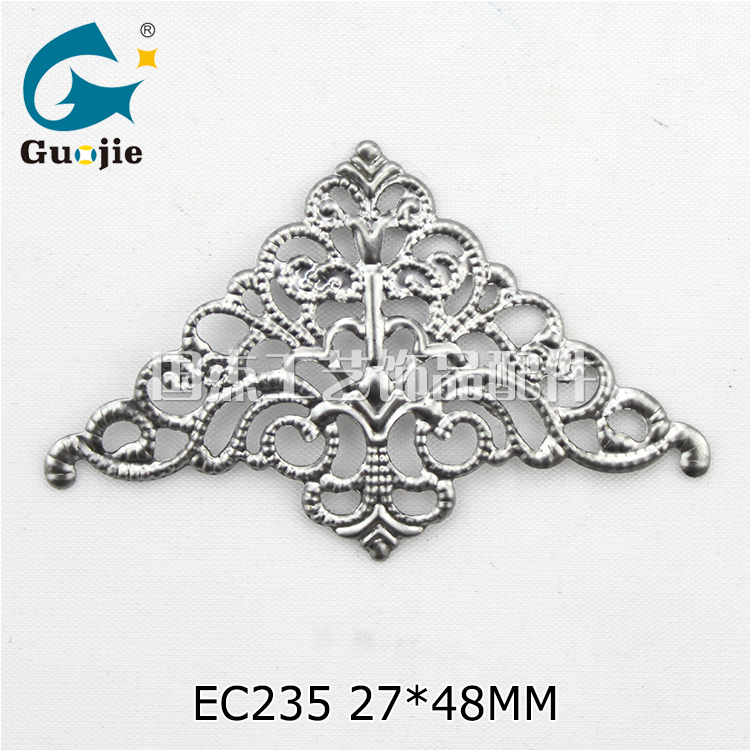 EC235专业生产义乌铁艺铁皮花边 灯饰配件冲压铁艺板条五金花边