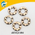 Benzene silver YQ16 circle double hole hollow ring perforated bead hanging accessories.