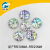  double hole in the rounded square box face domestic drilling drilling two holes drilled hair Jewelry Accessories