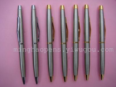 Notebooks equipped with hotel promotional pen short steel rods with a pen ballpoint metal pen