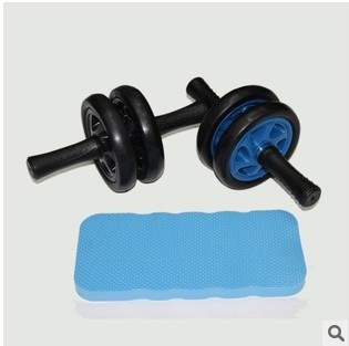 Manufacturers supply double bearing wide health abdominal wheel to send the mat