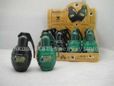 Wholesale popular grenade cartoon iron head correction fluid correction fluid quality assurance