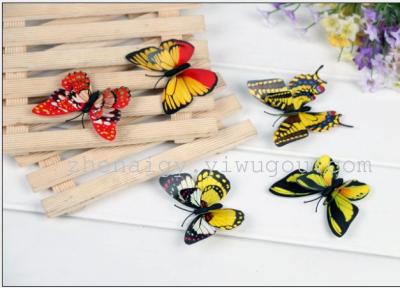 Simulation Butterfly Plastic Refrigerator Stickers