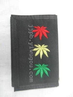 Flag wallet 600D black waterproof material production.