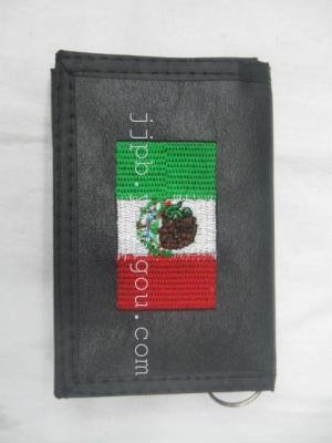 Flag wallet 600D black waterproof material production.