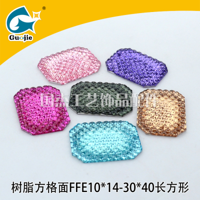 Factory direct sales of resin rectangular rectangular square clothing shoes and hats accessories