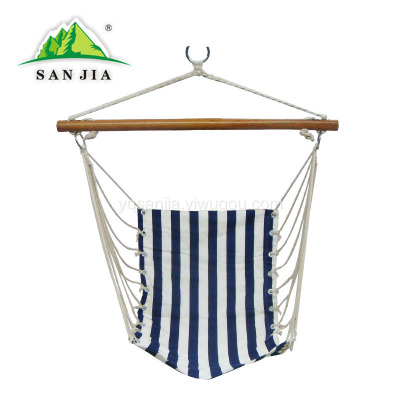 Certified SANJIA outdoor camping products cotton canvas leisure hanging chair