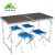 Certified SANJIA outdoor camping products aluminum alloy folding tables and chairs 