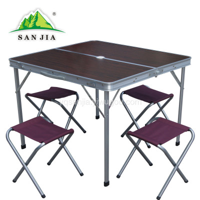 CertifIed SANJIA outdoor camping products outdoor folding aluminum alloy tables and chairs