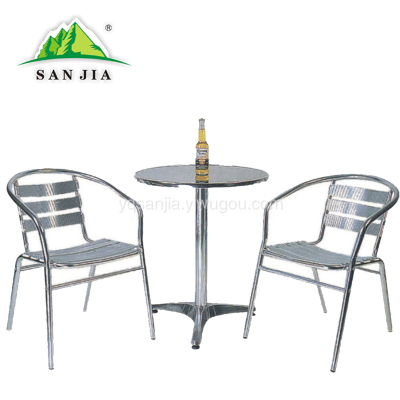 Certified SANJIA outdoor camping products aluminum alloy foldable tables and chairs 