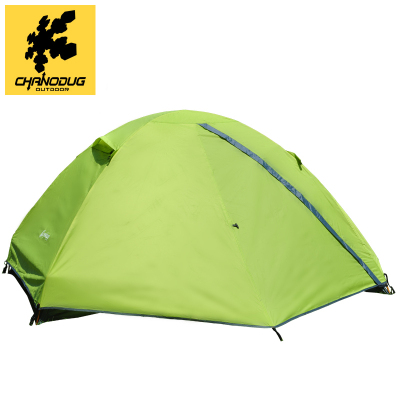 Shenodoji tent outdoor double deck camping camp tourist tent beach rainproof