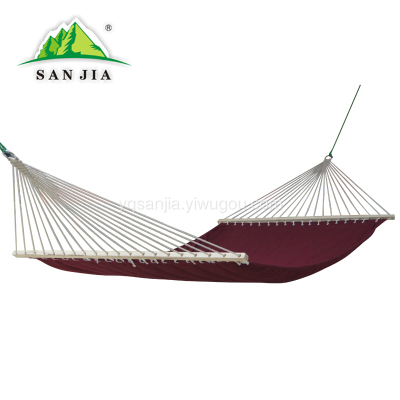 Certified SANJIA outdoor camping products quilted hammock for two person outdoor hammock