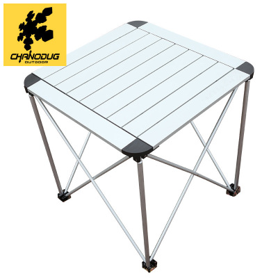 Xianuoduoji outdoor stall table folding tables and chairs aluminum folding portable table picnic medium