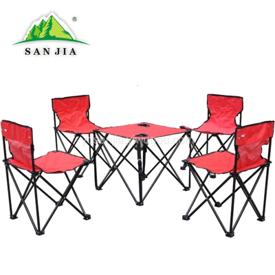 Certified SANJIA outdoor camping products folding chairs two-in-one tables 