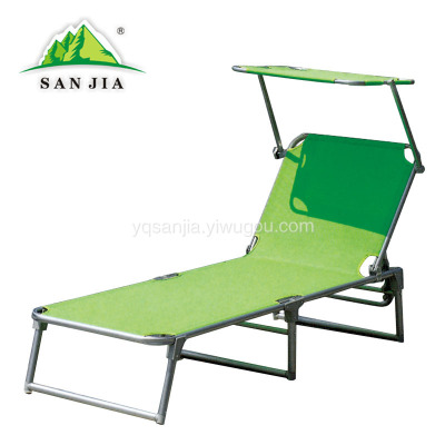 Certified SANJIA outdoor camping products aluminum  lying bed  folding bed  