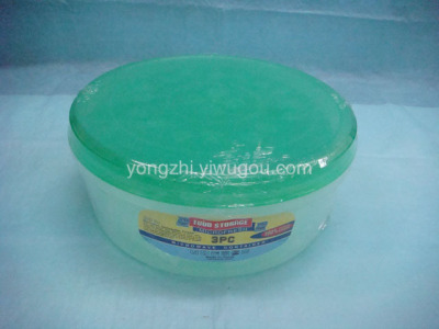 round Preservation Box 887-2806(3Pc) Yiwu Wholesale of Small Articles Supply