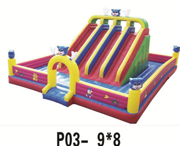Yiwu manufacturers selling inflatable castle, naughty fort, slide pool, blower, inflatable jump pad