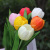Best selling artificial flowers, PU handle flower, simulating single PU handle mini tulips