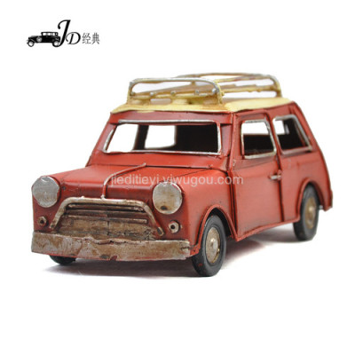 Handmade old vintage Tin cars, mini classic car 4582