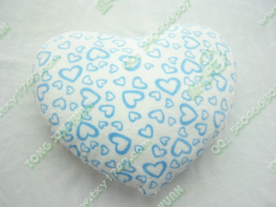 Factory Direct Sales Super Soft Cute Blue Peach Heart Printing Heart Shaped Pillow Home Supplies Foreign Trade Quality