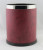GPX-43 single-layer round Burgundy leather trash can