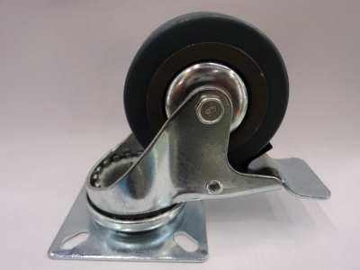 Gray Glue + Iron Bracket Wheel Caster Universal Wheel Wheel