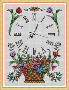 MD50051 basket (100% precision printed cross stitch)