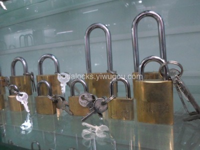 Lock padlock copper Lock with copper padlock long beam copper padlock
