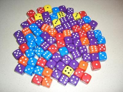 1.6 acrylic colour dice with rounded corners, the color can be customized