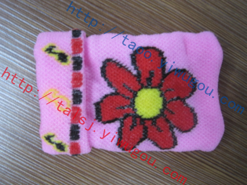 flower pattern knitted mobile phone bag fashion seven-petal flower pattern mobile phone bag