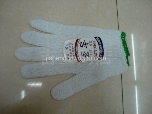 Jisheng Brand Bleach Computer 500G Cotton Yarn Labor Gloves