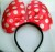 Large polka dot satin bow tiara (with and without lights)