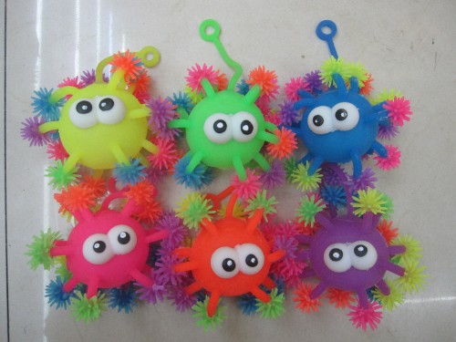 4-Inch Short Hair Octopus/Glowing Bounce Ball