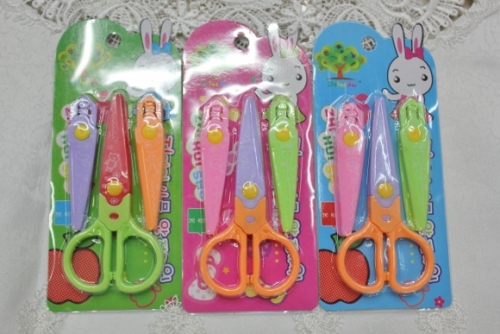 supply wisdom tree 8021 converter three-piece full plastic lace scissors children‘s scissors safety scissors