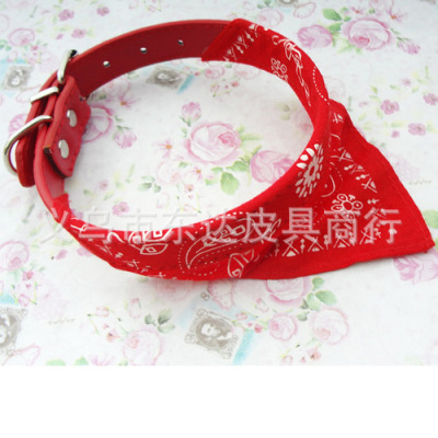 Taobao hot dog collar triangle scarf multicolor mixed saliva towel wholesale 5 pieces