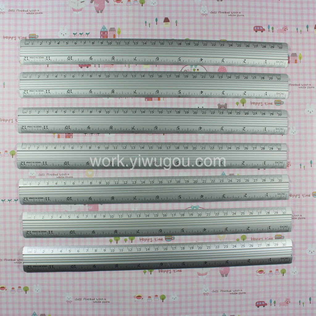 铝尺 铝合金尺子 铝直尺 平面铝尺 球面铝尺 卡通铝尺