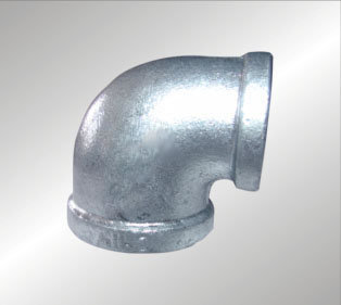 Factory direct sale malleable steel pipe fittings hot dip galvanized square elbow British standard screw elbow 90 degree elbow