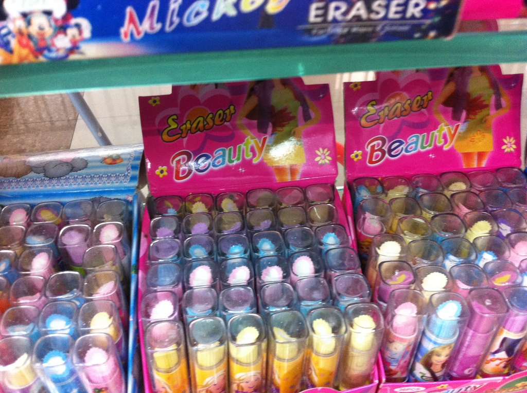 佳新各色口红橡皮