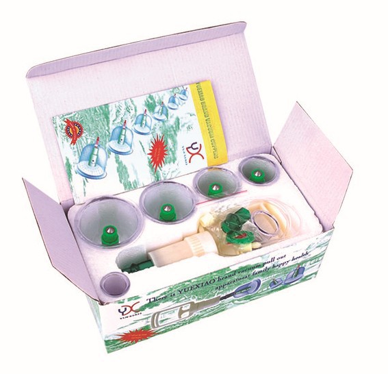 月肖006正品 英文 真空  拔罐器 抽气 6罐