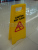 Caution Slippery Sign No Parking Plastic Sign