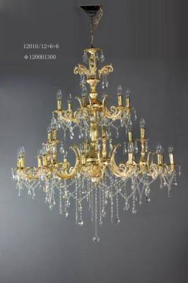 European gold-zinc alloy pendant chandelier luxury Hall lamp