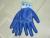 Zebra blue rubber gloves, gloves, blue yarn products gloves