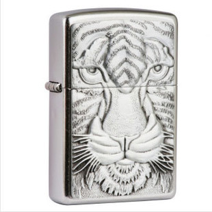 Original licensed authentic ZIPPO Zhi Bao lighter 20287 Tiger badge business holiday gifts